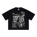 240GSM Unisex Boxy-Fit Loose-Fit T-shirt Black