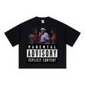 240GSM Unisex Boxy-Fit Loose-Fit T-shirt Black